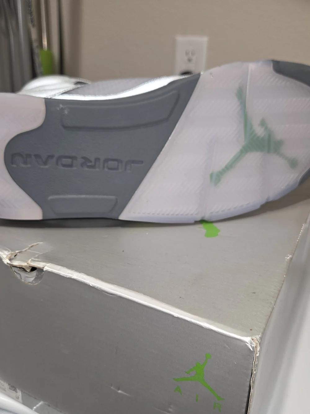 Nike Air Jordan 5 Retro 'Green Bean' sneakers